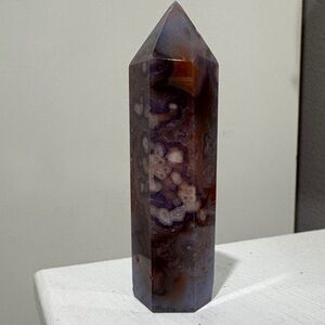 Purple and Brown Crystal Tower